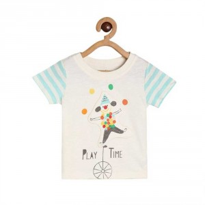 Miniklub Knit T-Shirt - Marshmellow, 6-9m